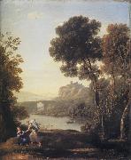 Claude Lorrain Landscape with Hagar and the Angel oil on canvas